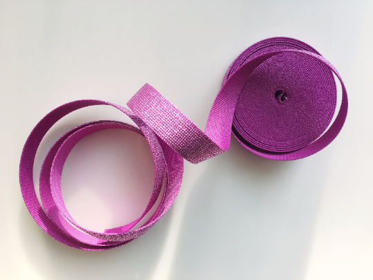 Hot pink webbing roll