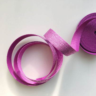 Hot pink webbing ribbon roll