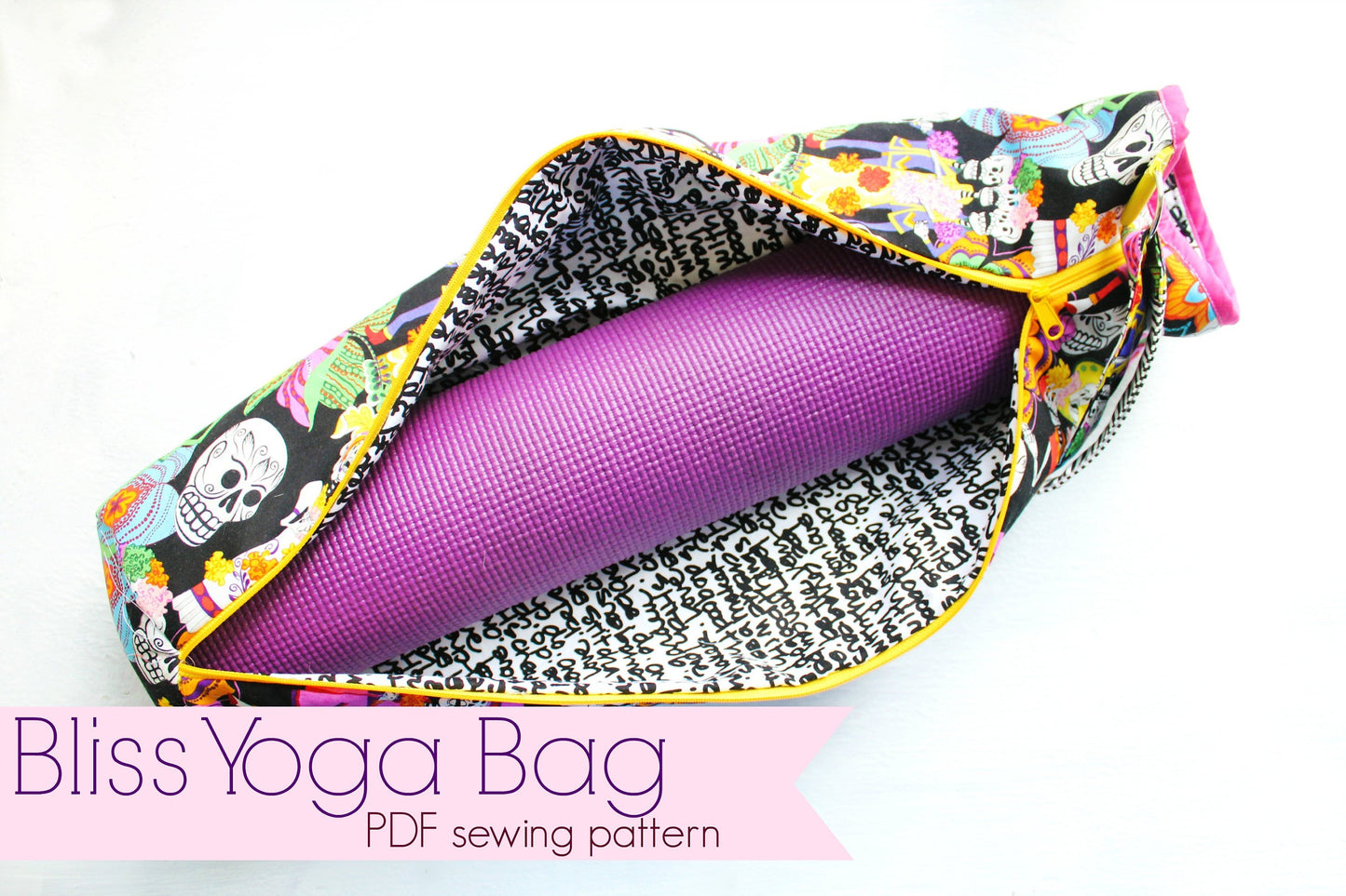 Bliss Yoga Bag with purple mat