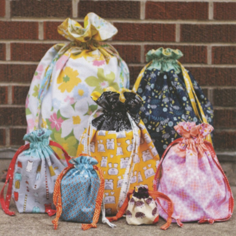 Lined Drawstring Bag pattern by Jeni Baker