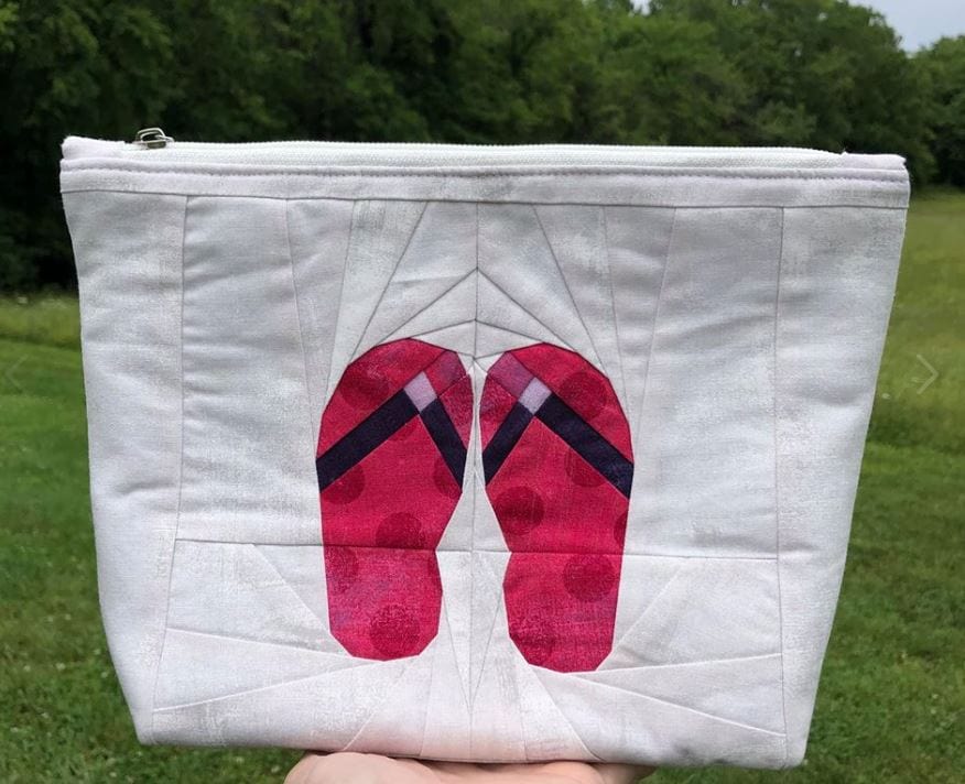 Maryanna's handmade flip-flop pouch