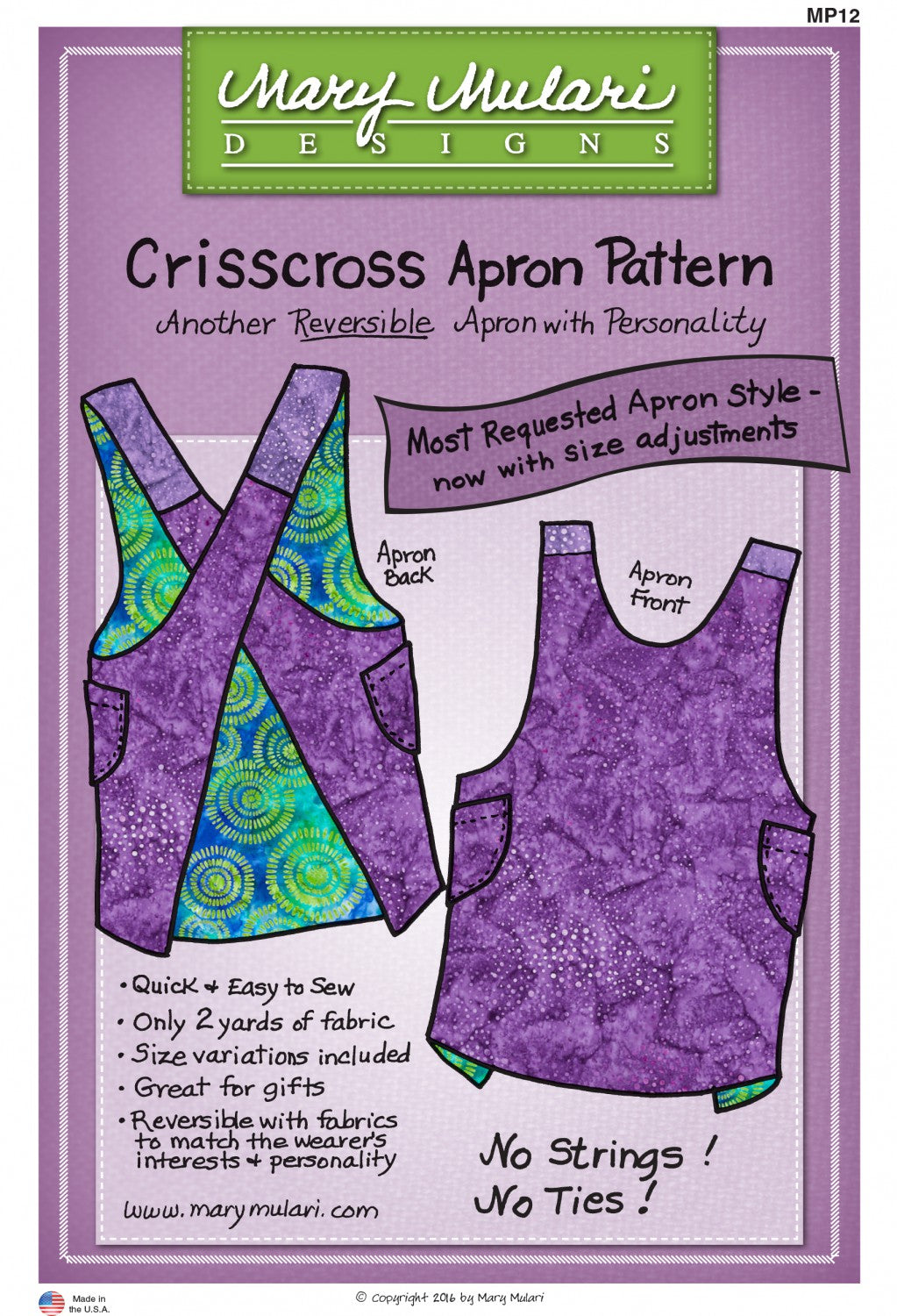 Crisscross Apron Pattern Mary Mulari