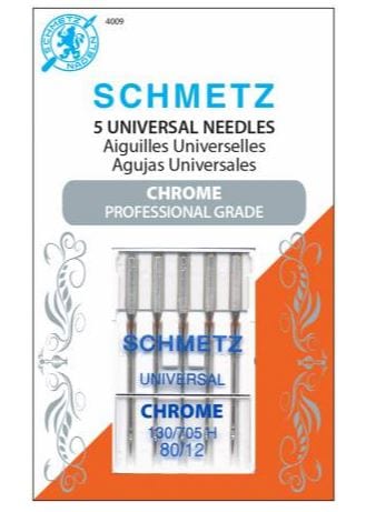 Schmetz Universal Chrome Needles 5-Count Pack