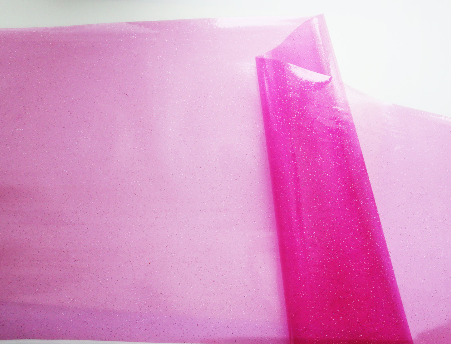 Pink glitter vinyl for sewing