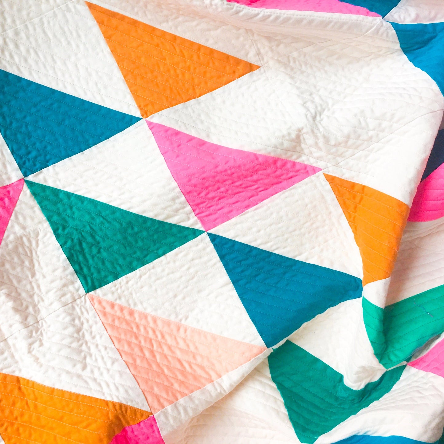 Colorful geometric quilt
