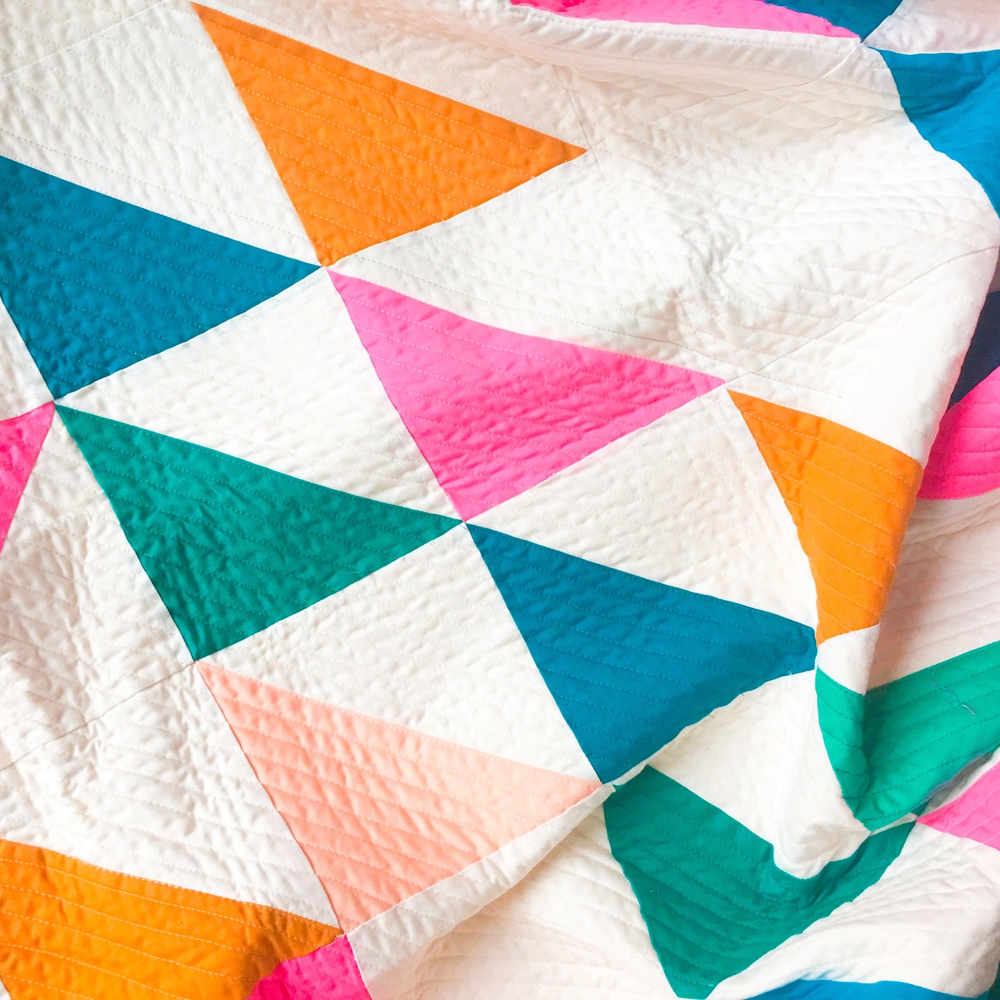 Colorful geometric quilt