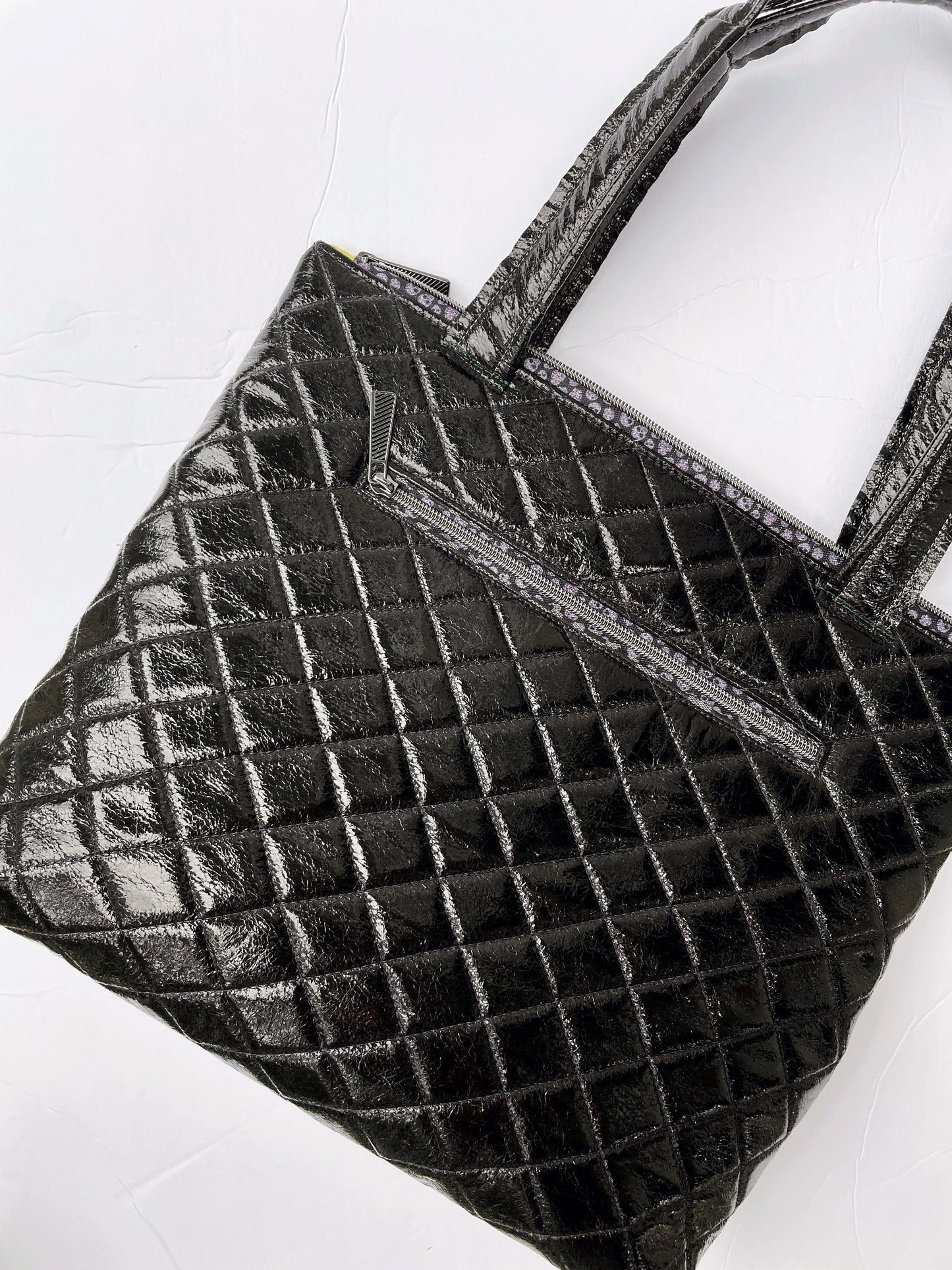 Quilted Santorini Tote Bag