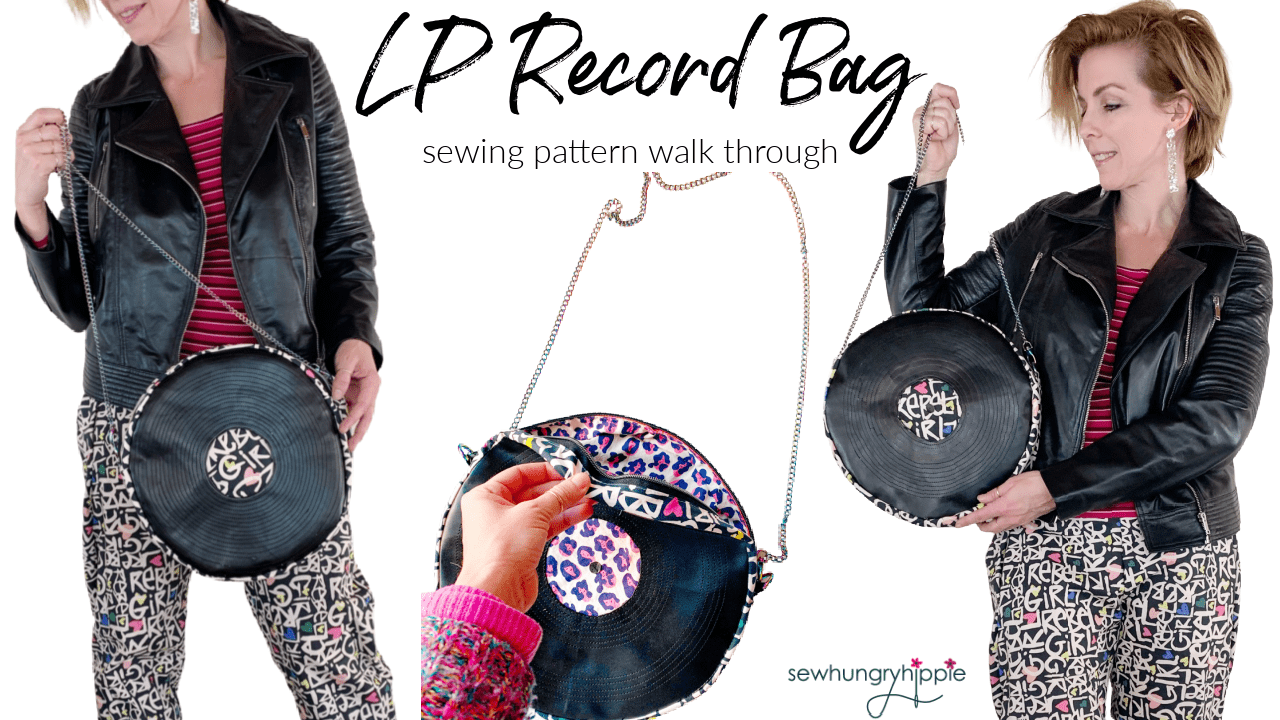 Record bag sewing pattern tutorial