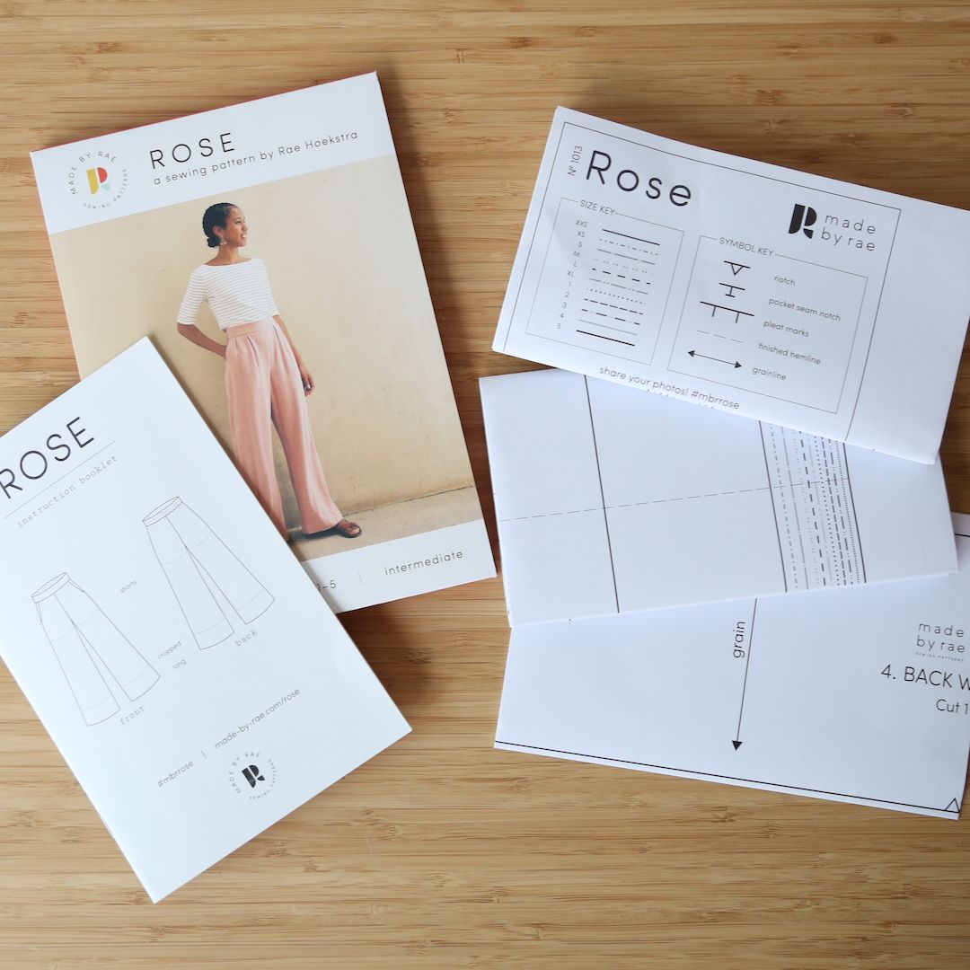 Rose Pant sewing pattern Made by Rae