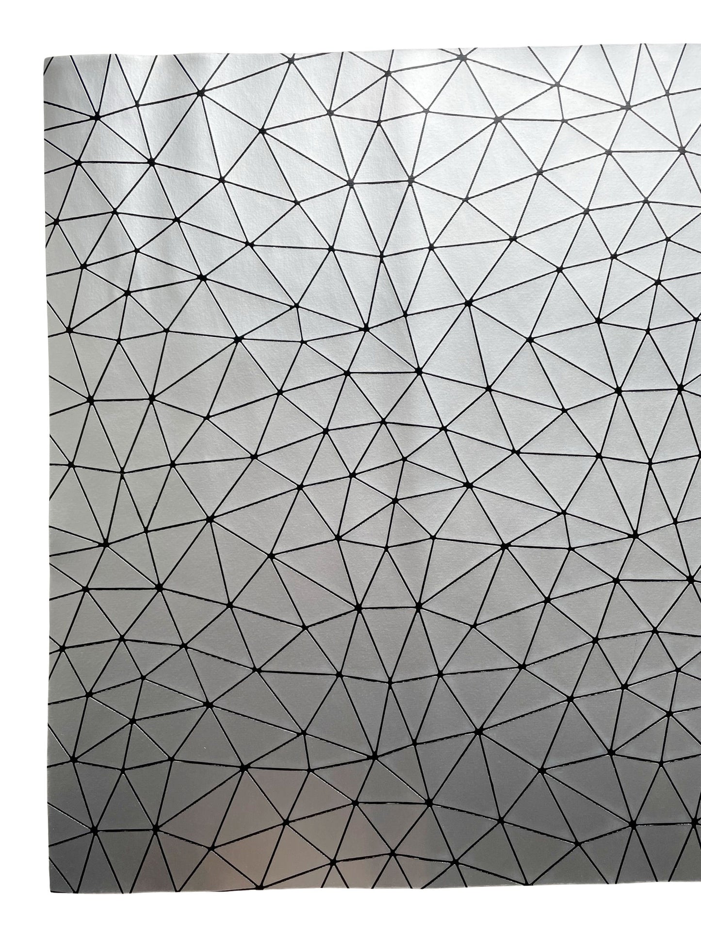 Geometric Silver Vinyl