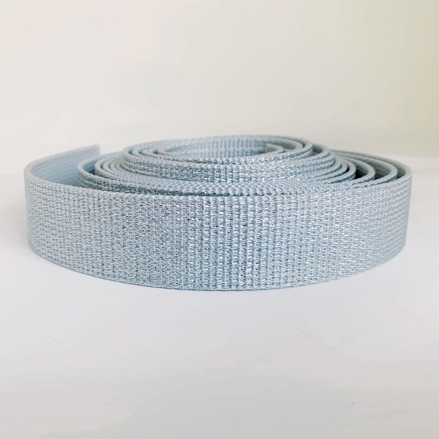 Silver glitter webbing roll