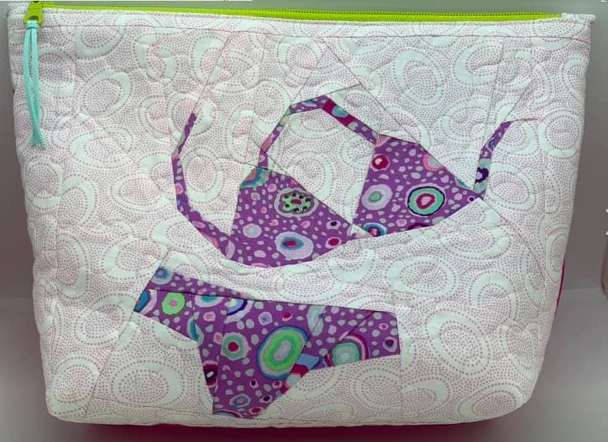 Stefani's quilted bikini bag