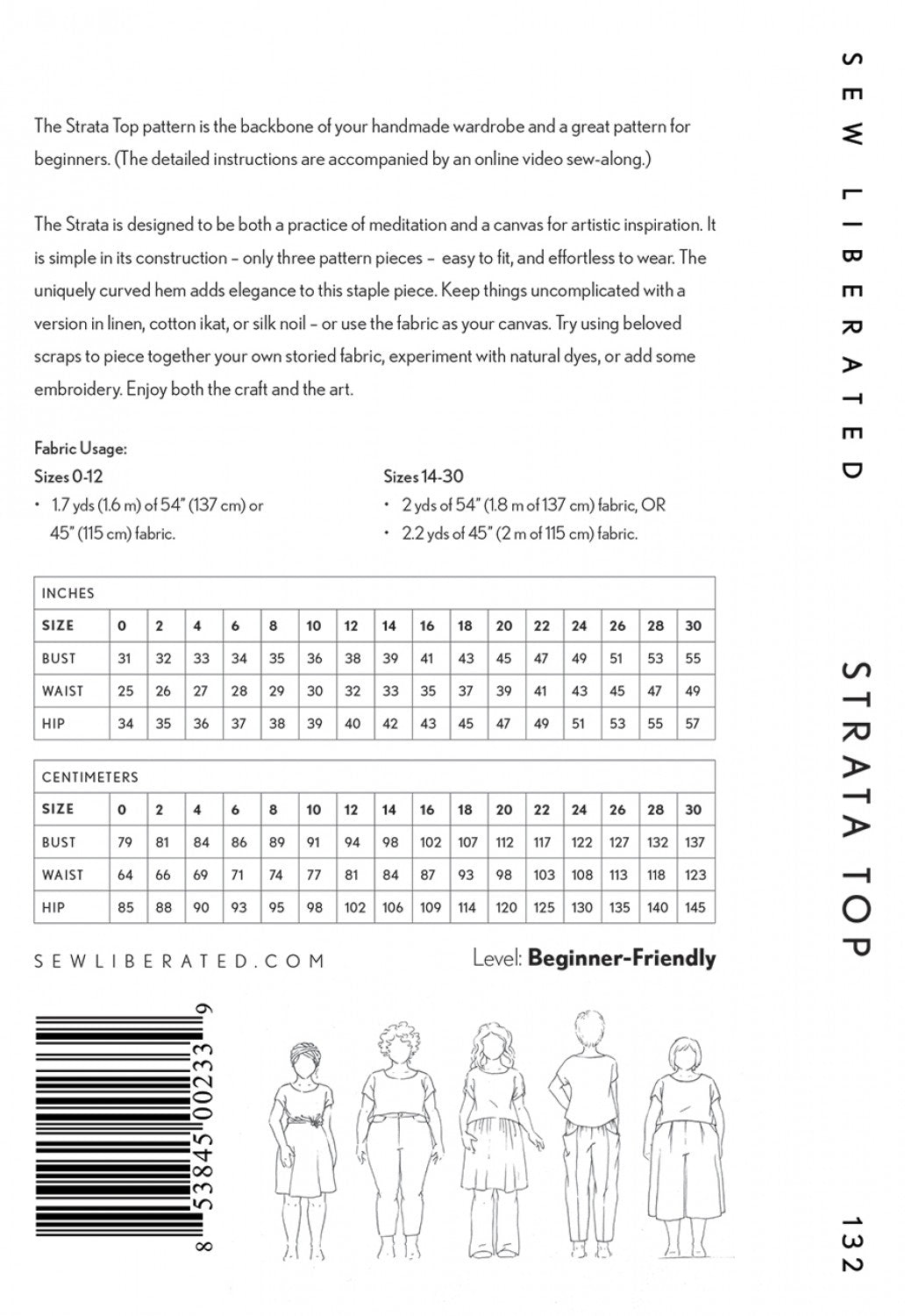 Strata Top sewing pattern