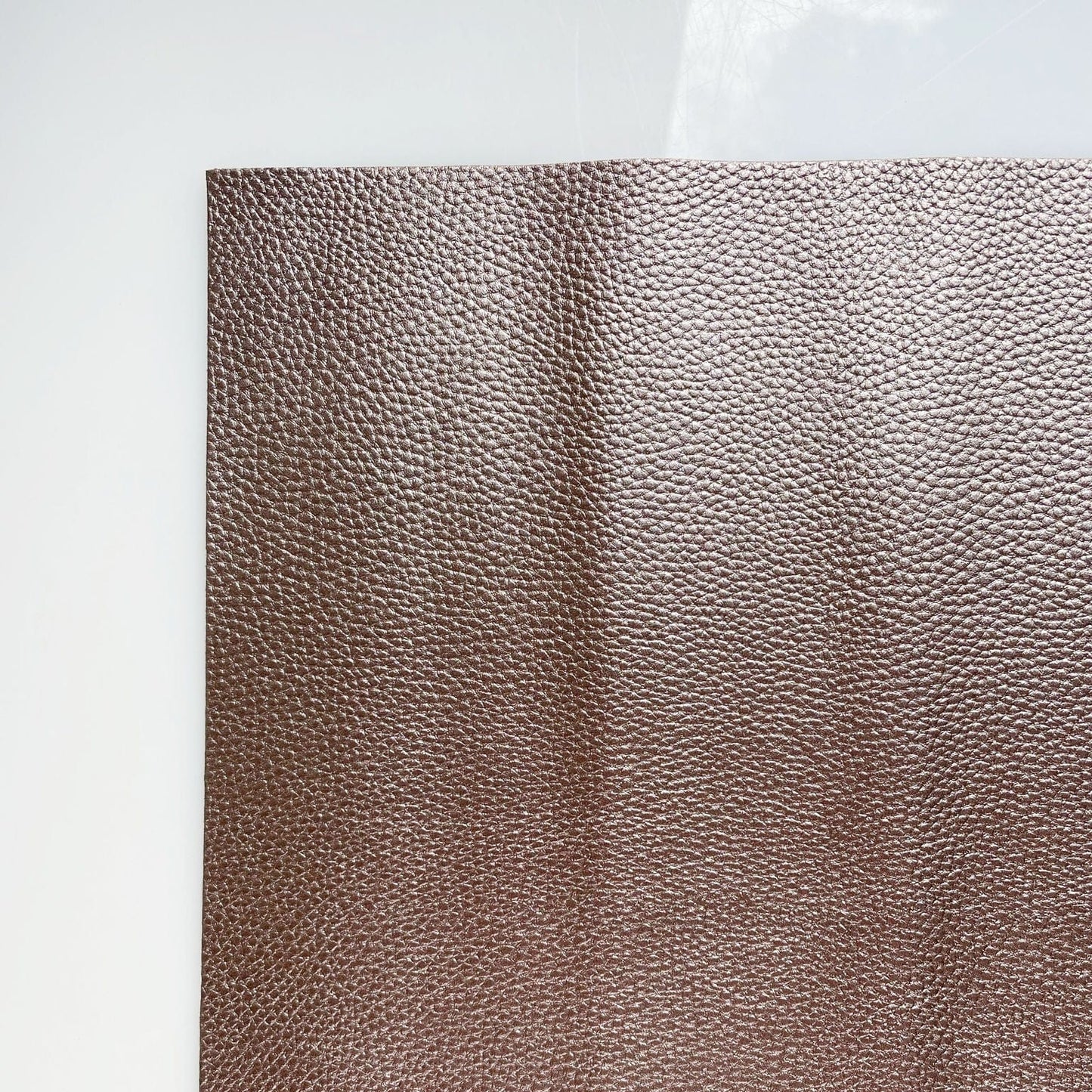 Taupe faux leather vinyl for sewing bags