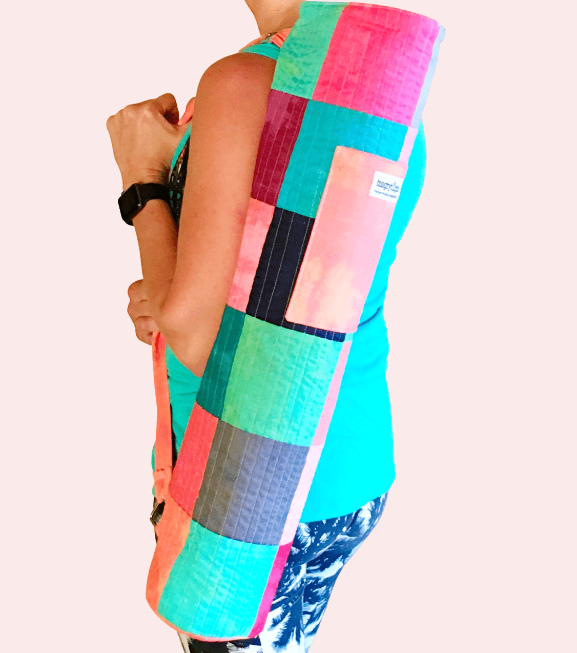 Yoga bag by Santini, patchwork design