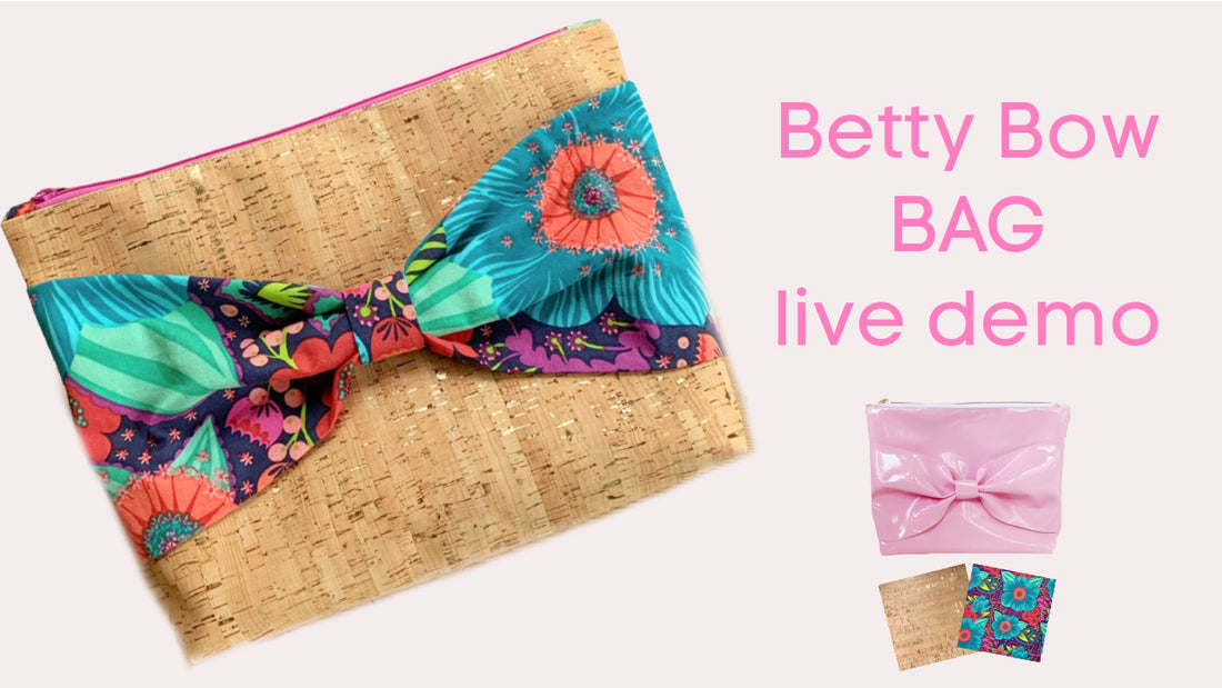 Betty Bow Bag live sew demonstration