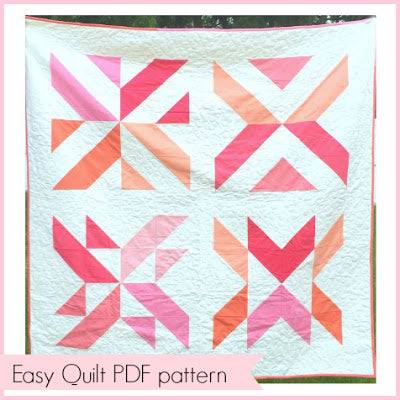 Free PDF quilt pattern Modern Clementine