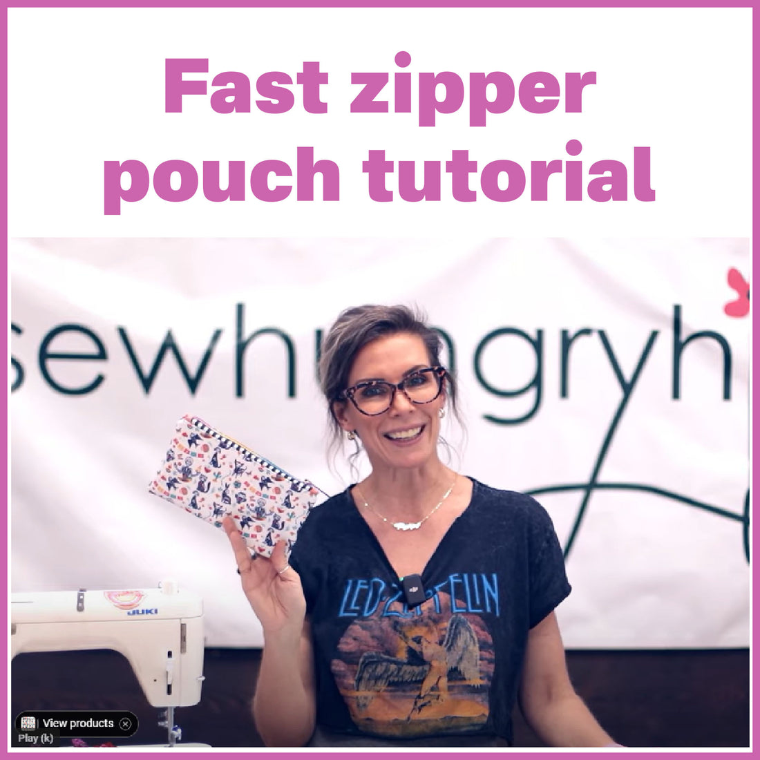 FAST Zipper Pouch tutorial