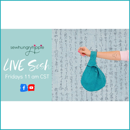 Japanese Knot Bag sewing demo