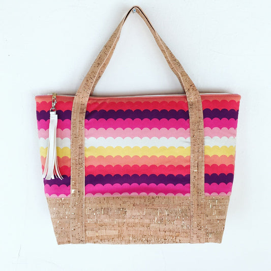 Santorini Tote cork straps variation