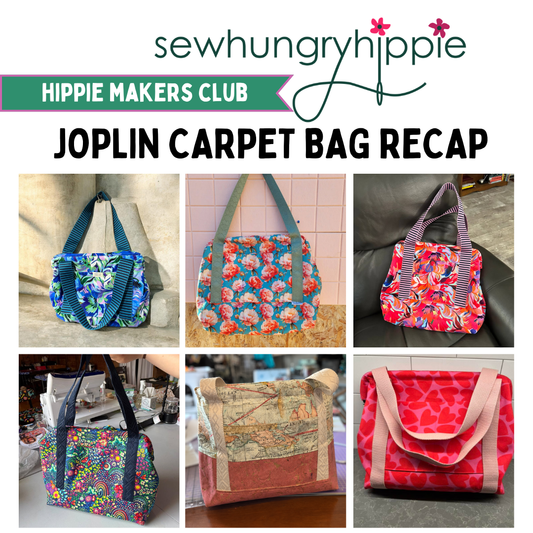 7 Beautiful Fabric Ideas for the Joplin Carpet Bag Pattern