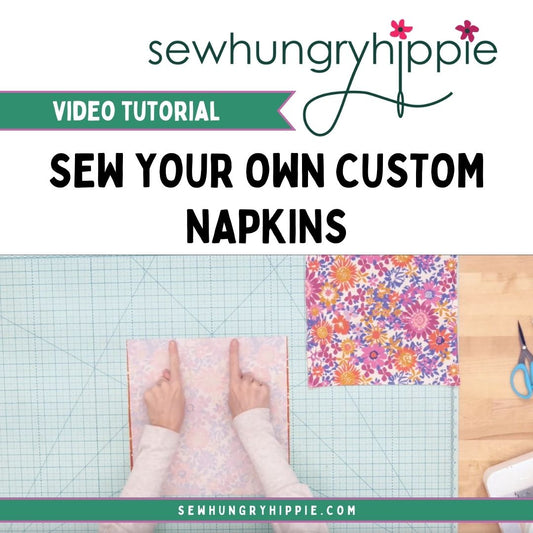 Sew your own custom napkins- Magical Monday