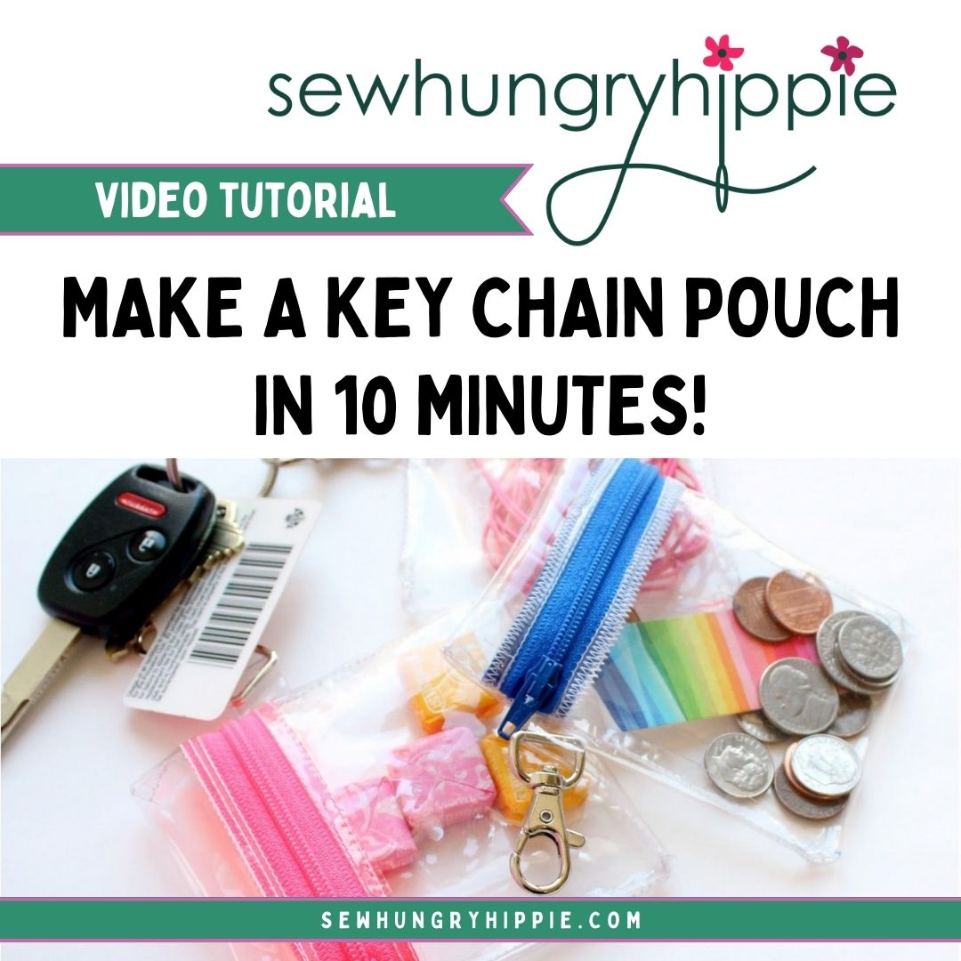 Make a 10 Min Key Chain Pouch: Quick and Easy Craft Guide | SewHungryhippie