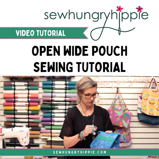 Open Wide Pouch Sewing Tutorial