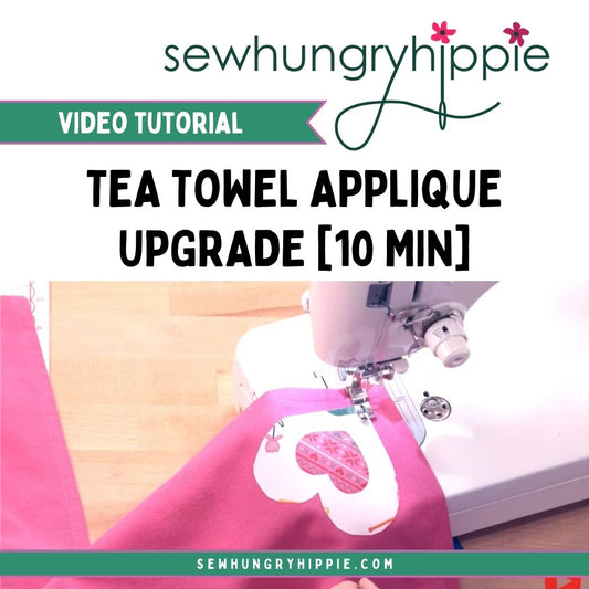 Applique Tea Towel Sewing Tutorial