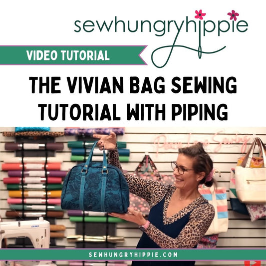 The Vivian Bag Sewing Tutorial (with piping)
