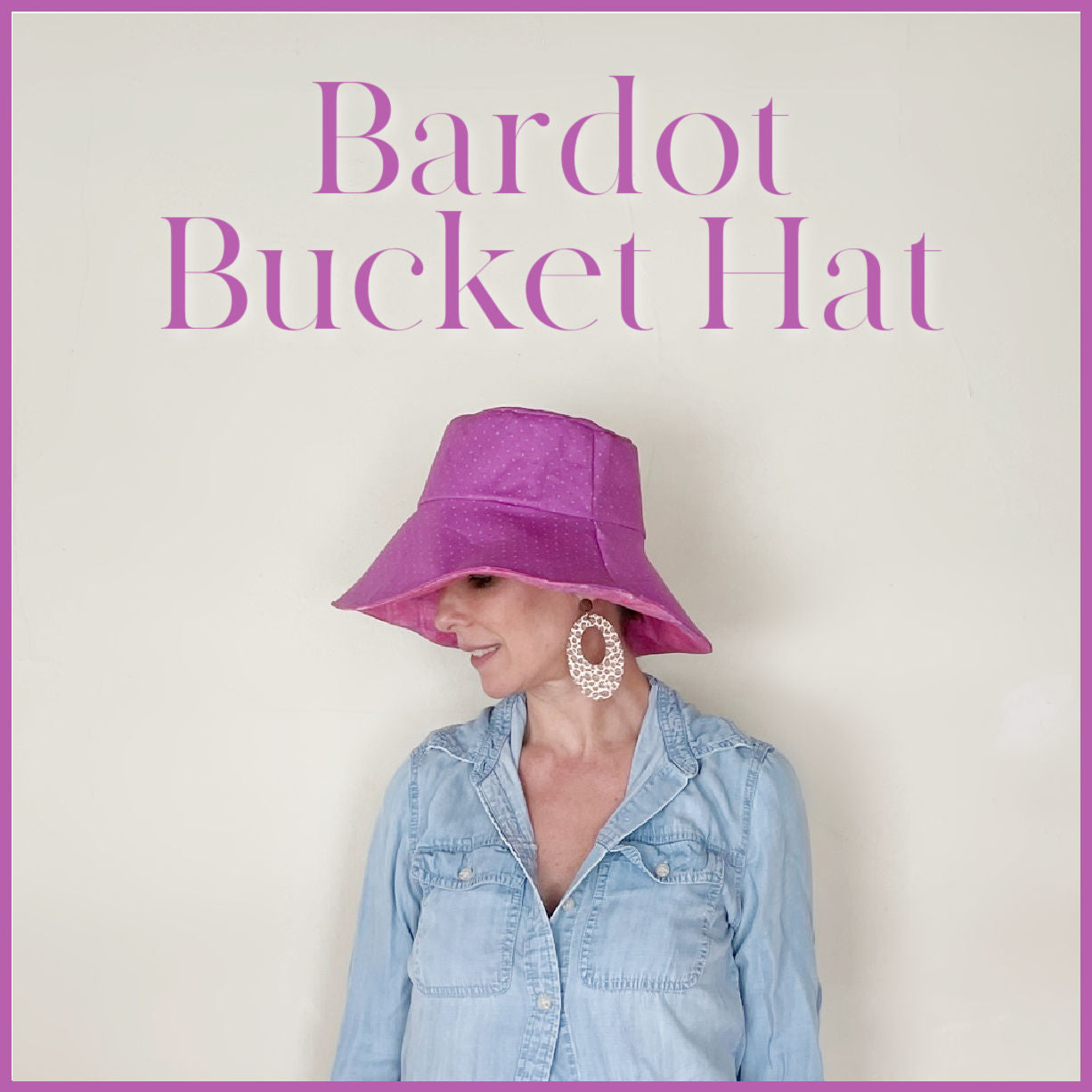 Bardot Bucket Hat sewing pattern – SewHungryhippie