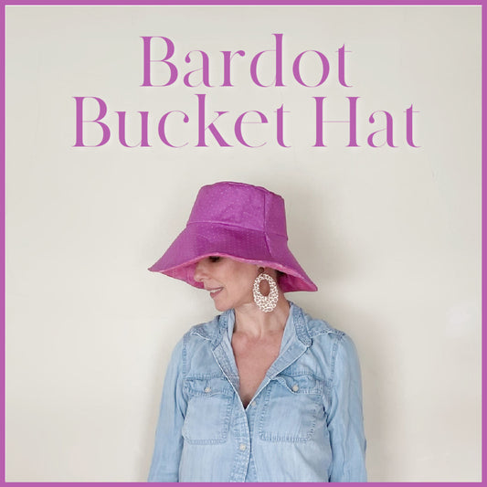 Bardot Bucket Hat sewing pattern
