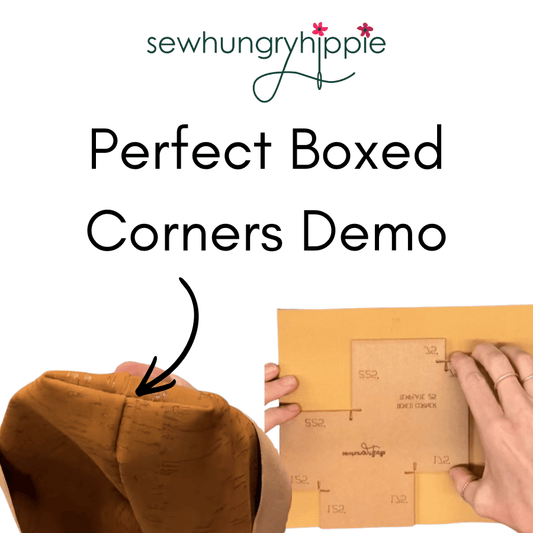 How to Sew Perfect Boxed Corners (Cut-Out Square Method)