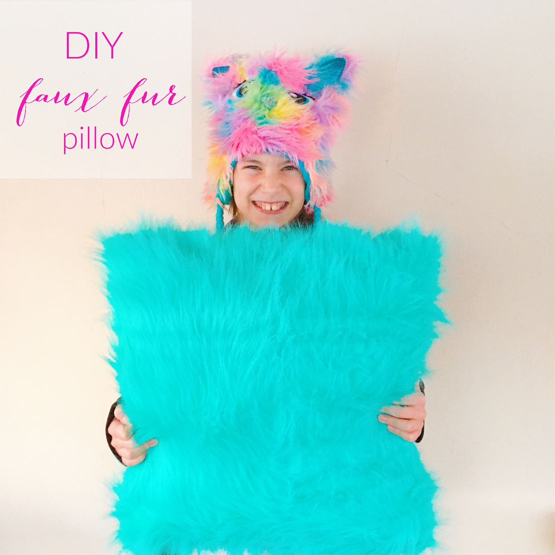 Faux Fur Pillow tutorial
