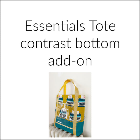 Essentials Tote Contrast bottom supplement