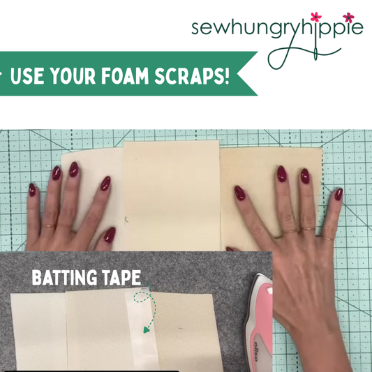 How to Make Franken-Foam: Joining Foam Scraps for Bag Making