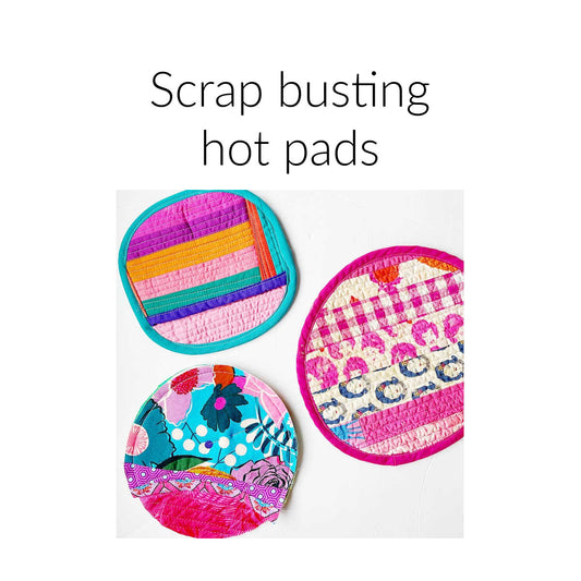 Scrap Busting Hot Pads tutorial