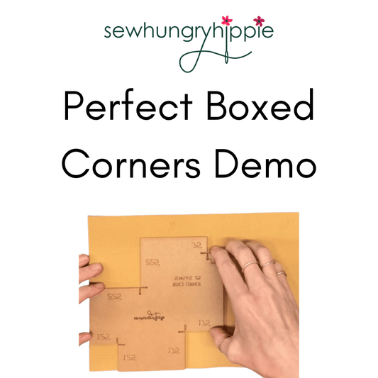 How to Sew Perfect Boxed Corners (Cut-Out Square Method)