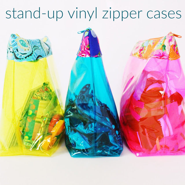 How to make vinyl zipper cases that stand up