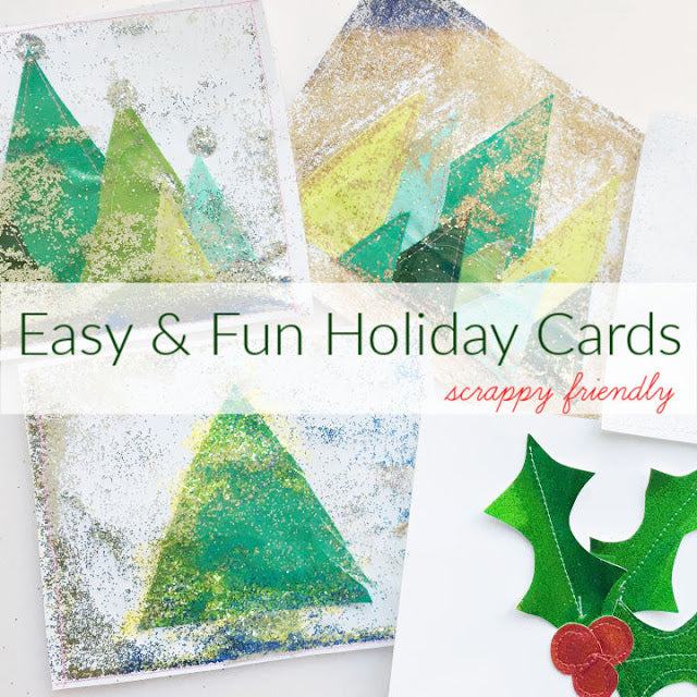 Scrappy Holiday Card DIY tutorial