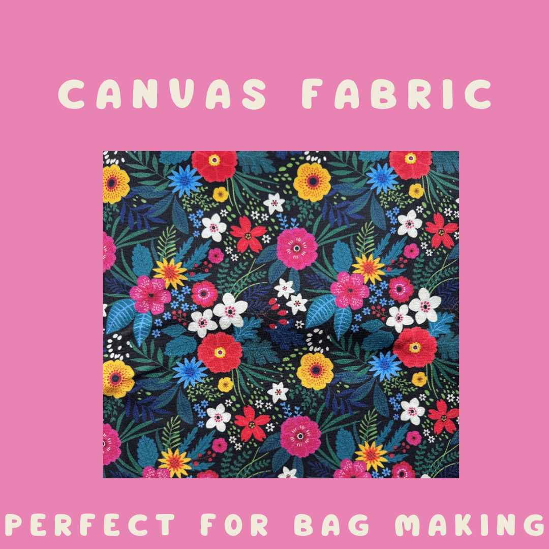 Durable Canvas Fabric - Perfect for Bags & More