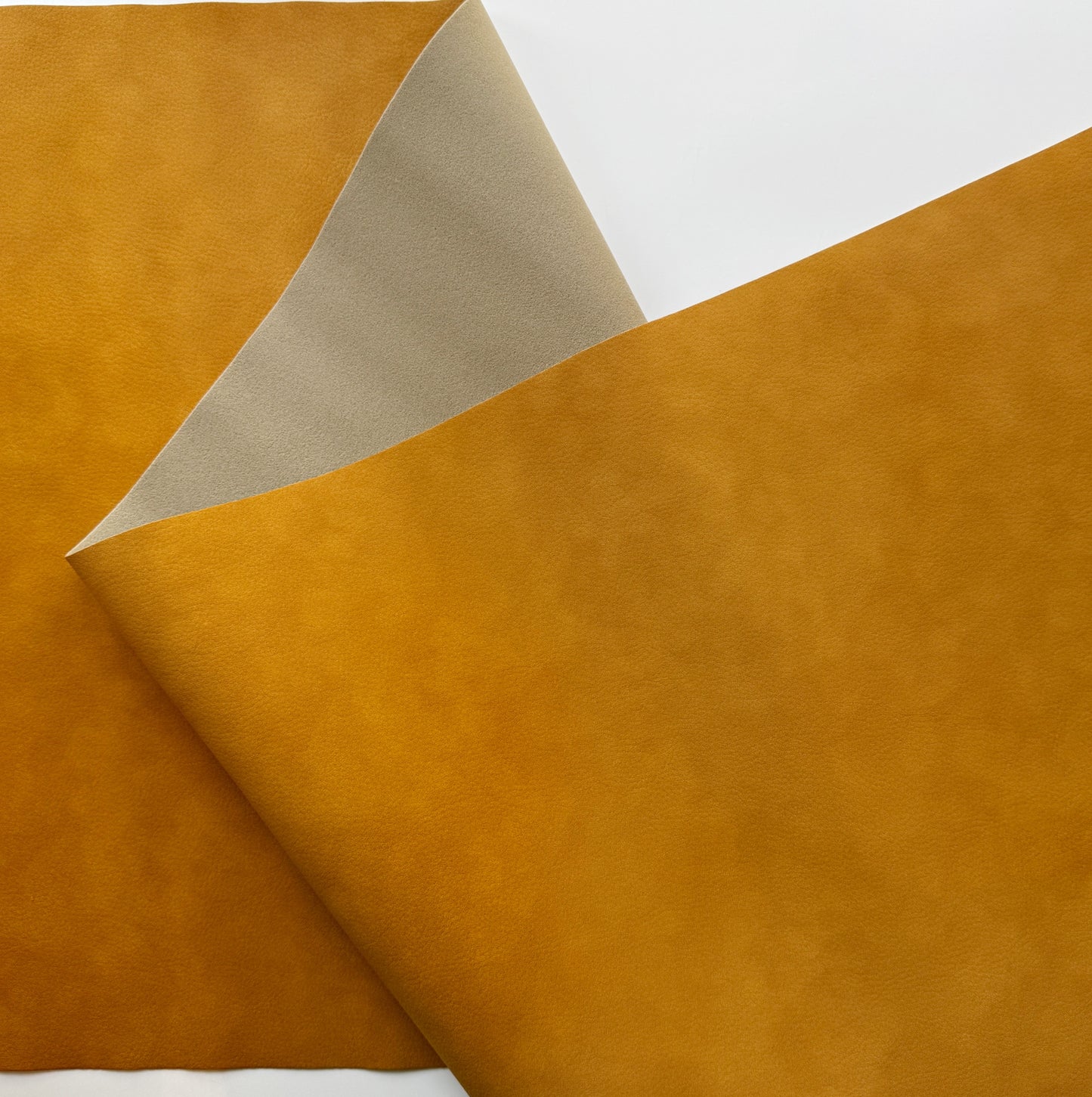 Almost Leather Roll | Mustard Faux Leather Fabric for Bag Making