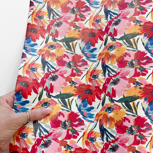 Floral Printed Vinyl custom design
