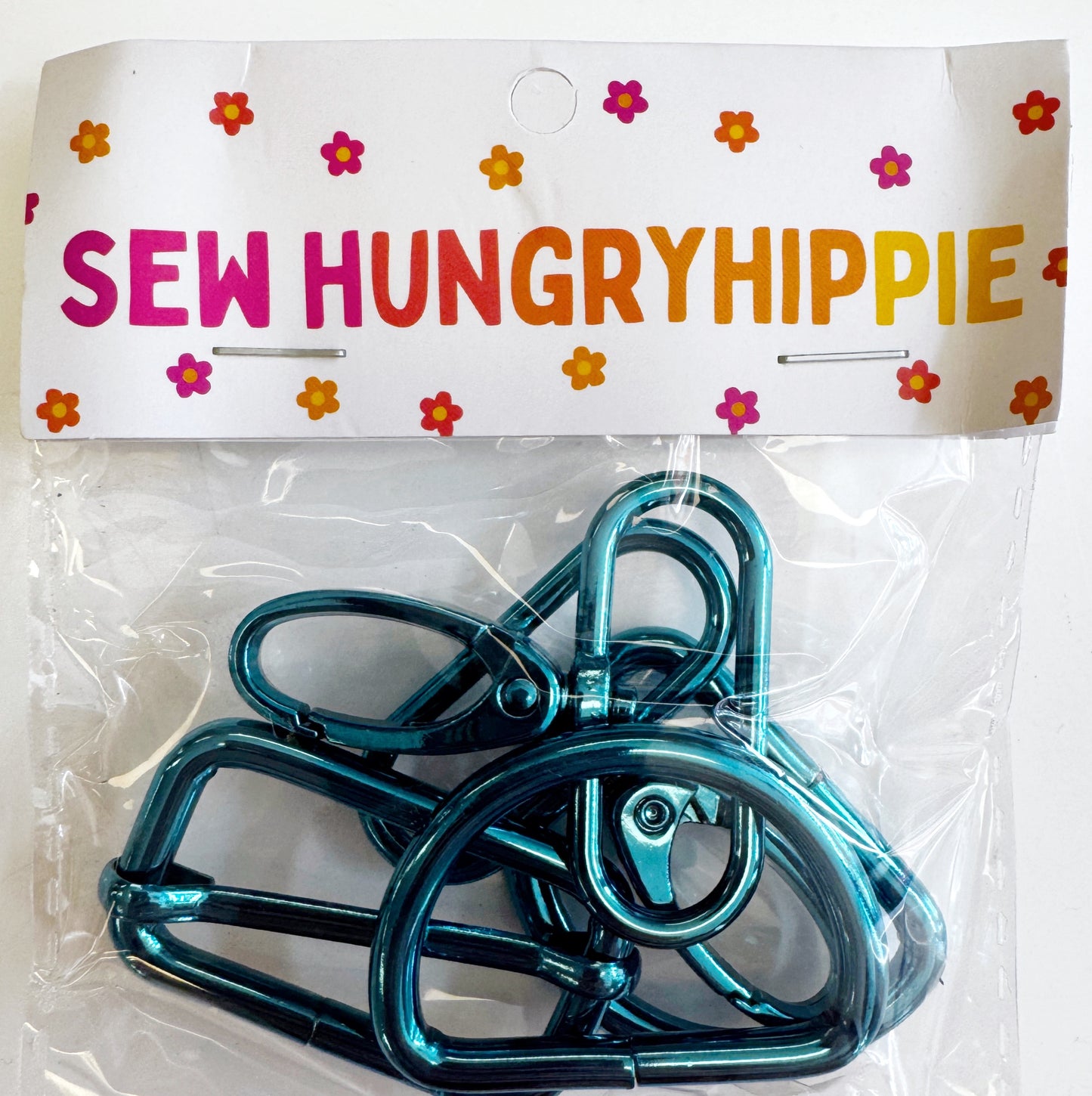 Sew Hungry Hippie 1.5 Inch Hardware Pack – Turquoise