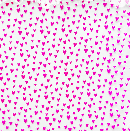 Hot Pink Jazzy Hearts TPU vinyl NEW heart style