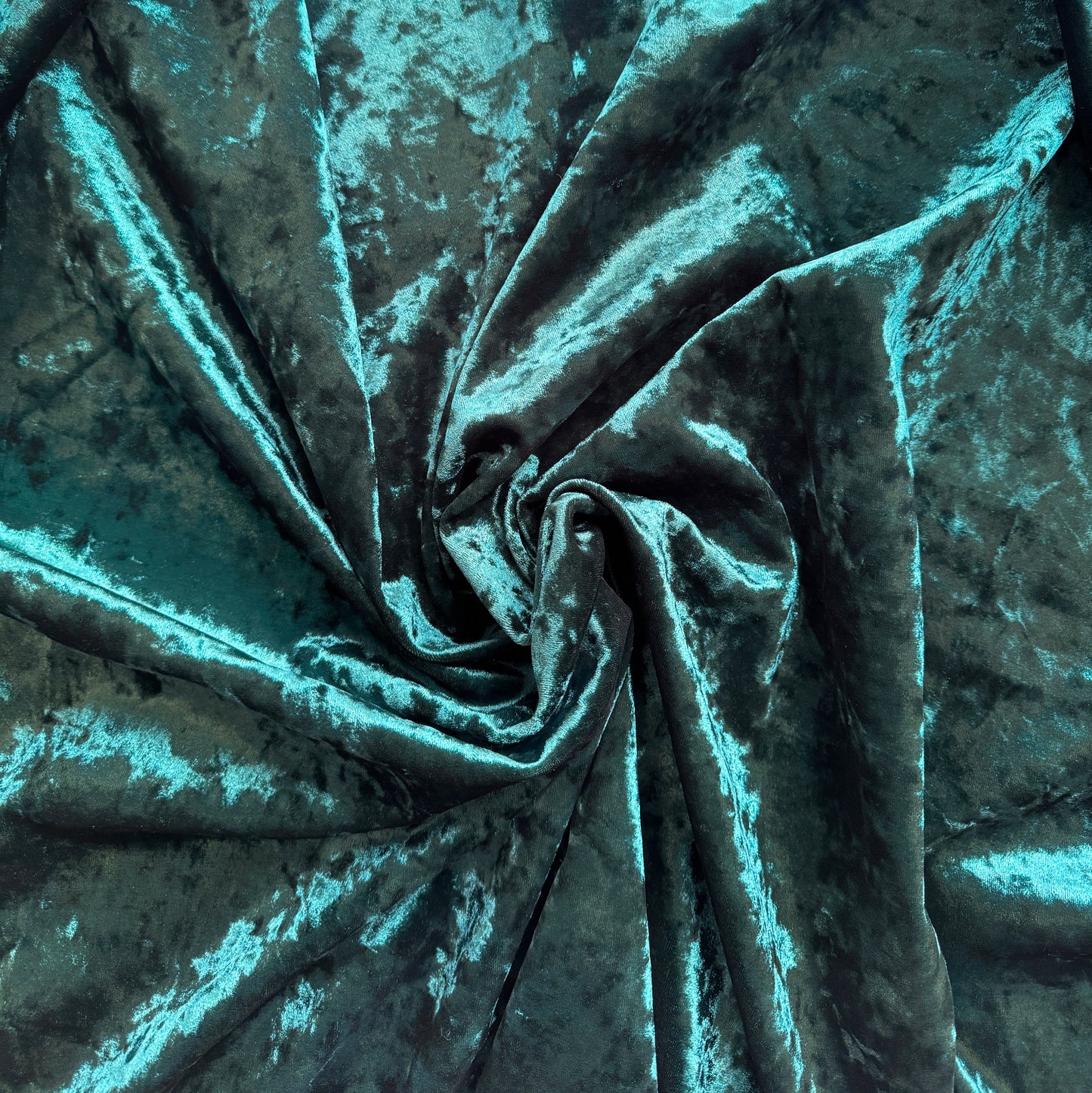 Teal Blue Velvet fabric 36" x 54"