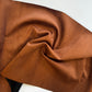 Faux Suede Cognac Brown Fabric – 18" x 54" Roll | Soft Vegan Leather for Bag Making & Sewing