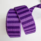 Purple and Purple Jacquard Woven Stripes Webbing – 1" Wide