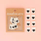 Black Heart Organic Cotton Sewing Labels