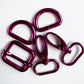 Sew Hungry Hippie 1 Inch Hardware Pack – Hot Pink